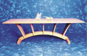 Bridge Table in solid Oak.