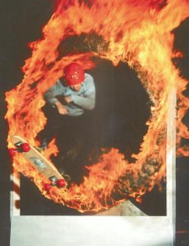 Dave Jumping the Fire Ring