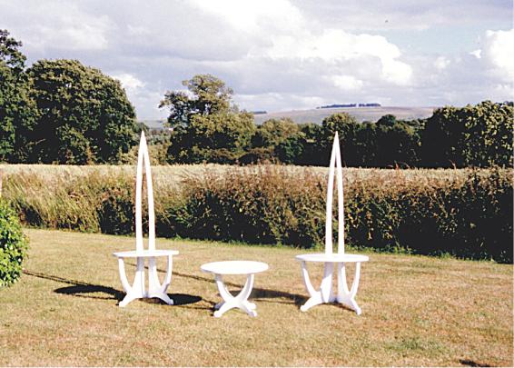 Garden White Spinal Chairs. Click for more details.