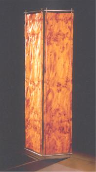 Light Veneer Screen. Poplar and Aluminium